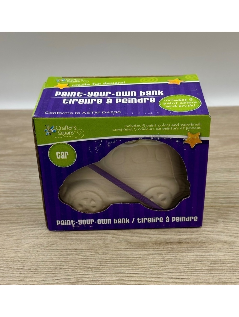 Paint Your Own Car Bank Craft Kit DIY Kids Ceramic Coin Bank Painting Set
